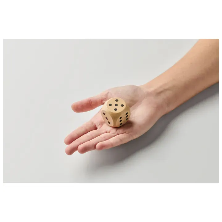 Schima wooden dice 3cm dia - MO2613 (MOCN#40)